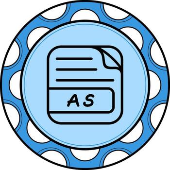 AS File Dynamic UI Design Object vector