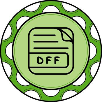 DFF archivo alto resolución gráfico característica vector