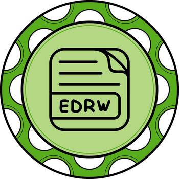 EDRW File Distinct Flat Design Symbol vector