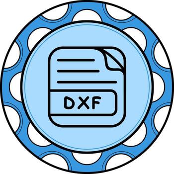 DXF File Refined UI Graphic Symbol vector