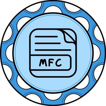MFC File Custom Flat Design Shape vector