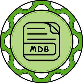 MDB File Refined UI Graphic Symbol vector