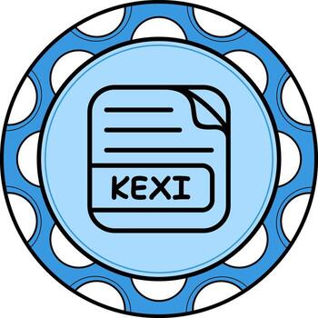 kexi archivo profesional web gráfico elemento vector