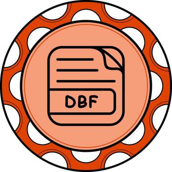 dbf archivo mínimo creativo Arte objeto vector
