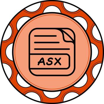 ASX File High Quality Design Element vector