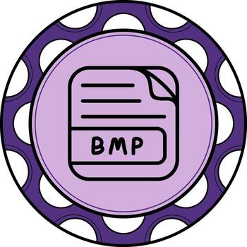 BMP File Unique Digital Design Object vector