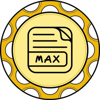 MAX File Dynamic Modern Design Element vector