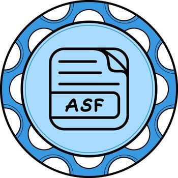 ASF File Custom UI Art Layout vector