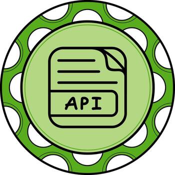 API File Elegant Flat Design Object vector