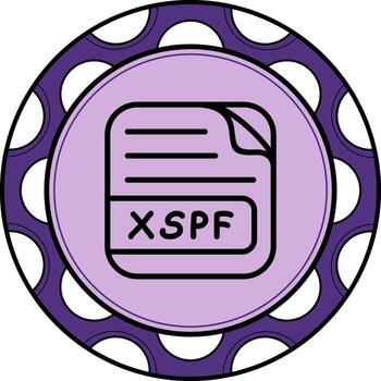 XSPF File Refined Modern Design Object vector