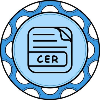 CER File Innovative Flat Graphic Layout vector