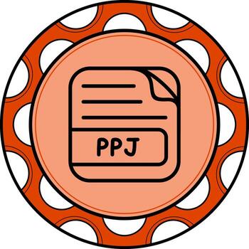 PPJ File Clean Design Object vector