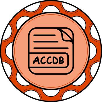 ACCDB File Sophisticated Creative Graphic Feature vector