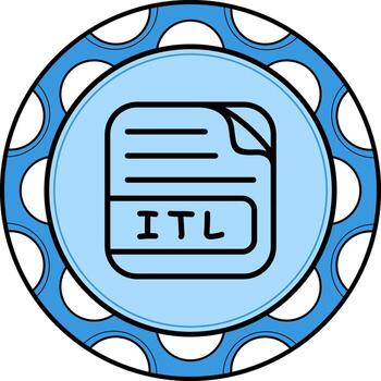 ITL File Sophisticated Branding Art Layout vector