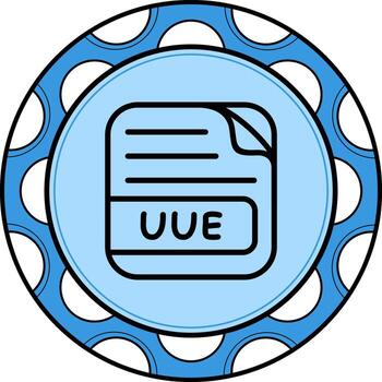 UUE File Innovative Flat Design Object vector