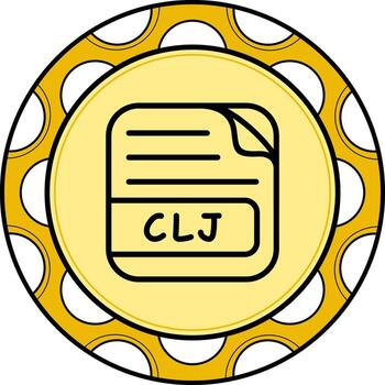 CLJ File Refined UI Graphic Symbol vector