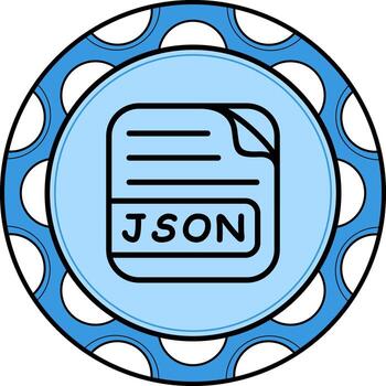 JSON File High Resolution Graphic Feature vector
