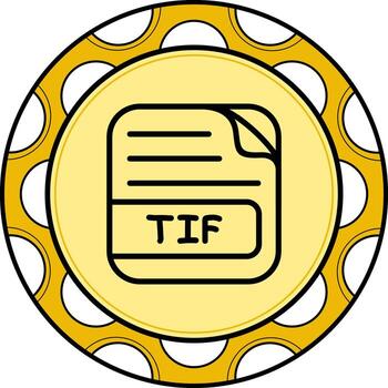 tif archivo elegante ui elemento vector