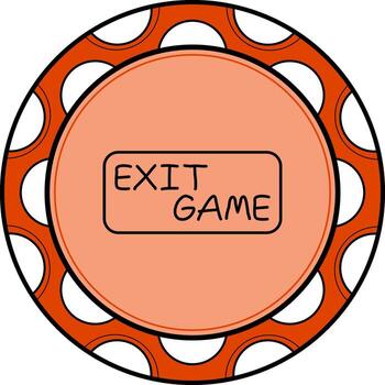 salida juego Delgado botón funcional ui diseño activo vector