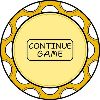 Seguir juego Delgado botón prima creativo diseño elemento vector