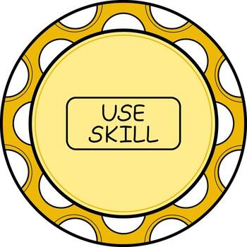Use Skill Slim Button Professional Creative Art Layout vector