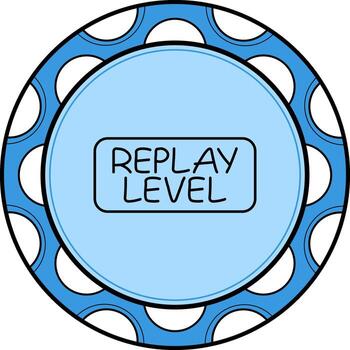 repetición nivel Delgado botón prima creativo diseño elemento vector