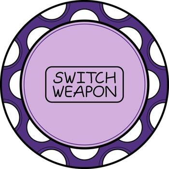 cambiar arma Delgado botón dinámica web gráfico objeto vector