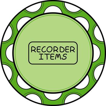 Reorder Items Slim Button Distinct Professional Graphic Symbol vector