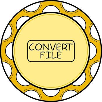 convertir archivo Delgado botón mínimo marca característica vector