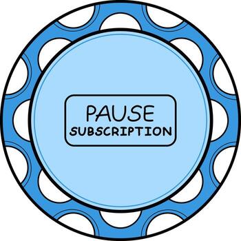 pausa suscripción Delgado botón mínimo creativo Arte objeto vector