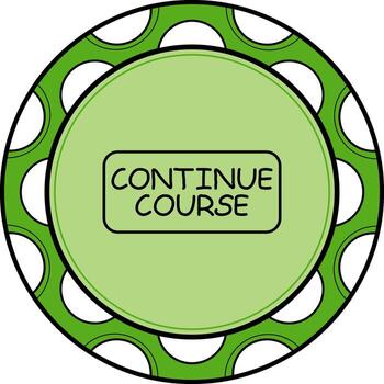 Seguir curso Delgado botón refinado digital forma vector