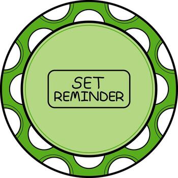 conjunto recordatorio Delgado botón distinto moderno diseño vector