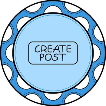 crear enviar Delgado botón sofisticado creativo gráfico característica vector