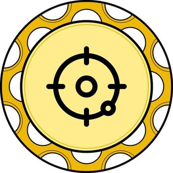 objetivo equilibrado creativo gráfico objeto vector