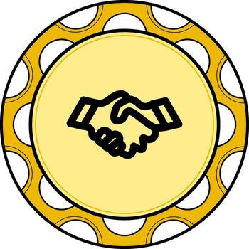 Handshake Sophisticated Creative Art Object vector