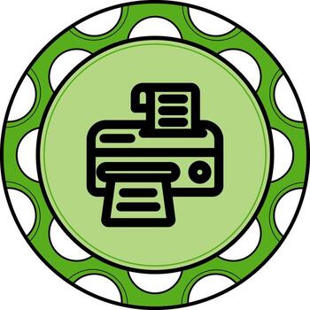 Printer Minimal Branding Feature vector