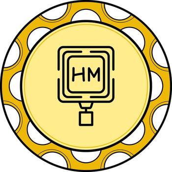 Hazardous Materials Route Custom Flat Graphic Layout vector