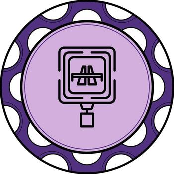 Toll Bridge Modern UI Graphic Feature vector