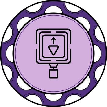 Yield Ahead Refined Modern Design Object vector