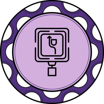 Keep Left Dynamic Web Graphic Object vector