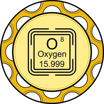 Oxygen Square Distinct Branding Art Element vector