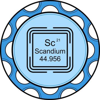 escandio cuadrado limpiar diseño objeto vector