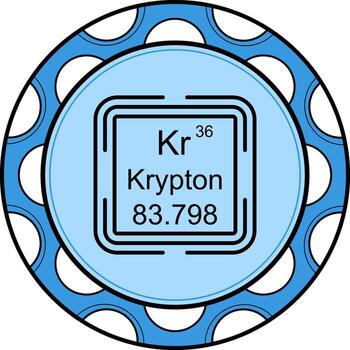 Krypton Square Functional UI Design Asset vector