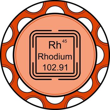 Rhodium Square Custom UI Art Layout vector