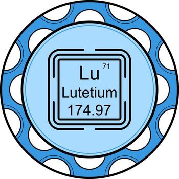 Lutetium Square Custom UI Art Layout vector