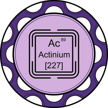 Actinium Square Custom UI Art Layout vector