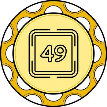 Counting Forty Nine Dynamic Web Art Feature vector