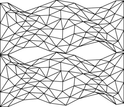 abstract lattice ornament inspired by Beijing architectural structure, dynamic polygonal grid pattern vector