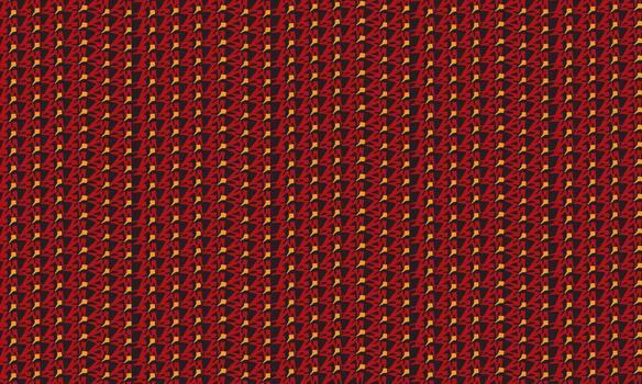 Vibrant Chaotic Geometric Seamless Pattern Background in Red, Yellow, and Black Textile Style vector