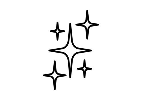 Sparkle stars illustration design element for graphic and web design projects vector